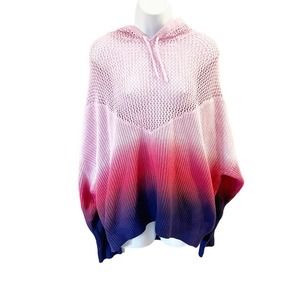 Spiritual Gangster Amar Meshed Up Ombré Tie Dye Hoodie Sweatshirt Size Medium